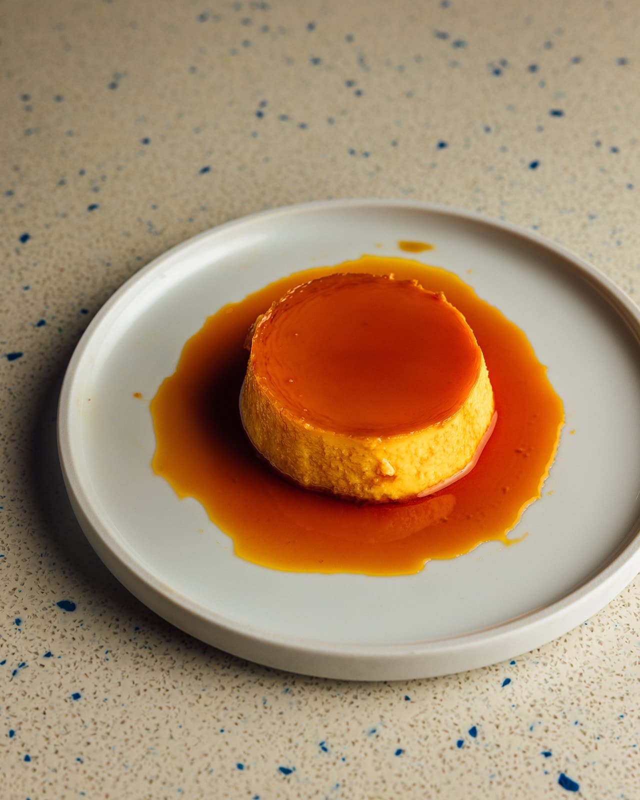 Leche flan with caramel